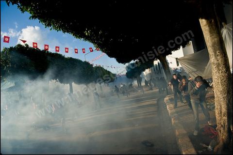 Police forces launched a final assault to clear the Kasbah on January 28, 2011.