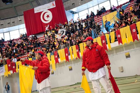 29 janvier : le premier grand meeting politique du PDP (Parti Démocrates progressistes) depuis le départ de Ben Ali à la grande salle des sports "la coupole" d'El Menzah en présence du rappeur El Général, de la maman de Bouaziz et du leader du parti pour les prochaines élections présidentielles Ahmed Nejib Chebbi, actuel ministre du développement régional et local dasn le gouvernement de transition.