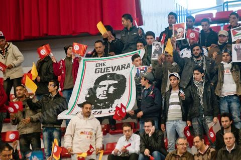 29 janvier : le premier grand meeting politique du PDP (Parti Démocrates progressistes) depuis le départ de Ben Ali à la grande salle des sports "la coupole" d'El Menzah en présence du rappeur El Général, de la maman de Bouaziz et du leader du parti pour les prochaines élections présidentielles Ahmed Nejib Chebbi, actuel ministre du développement régional et local dasn le gouvernement de transition.