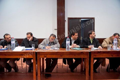 March 12, 2011: Meeting of the Administrative Committee of the National Secondary Education Union, chaired by Mr. Mouldi Jendoubi. Held at the UGTT (Tunisian General Labor Union) headquarters, located at Place Mohamed Ali in Tunis.