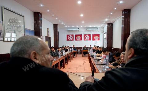 March 12, 2011: Meeting of the Administrative Committee of the National Secondary Education Union, chaired by Mr. Mouldi Jendoubi. Held at the UGTT (Tunisian General Labor Union) headquarters, located at Place Mohamed Ali in Tunis.