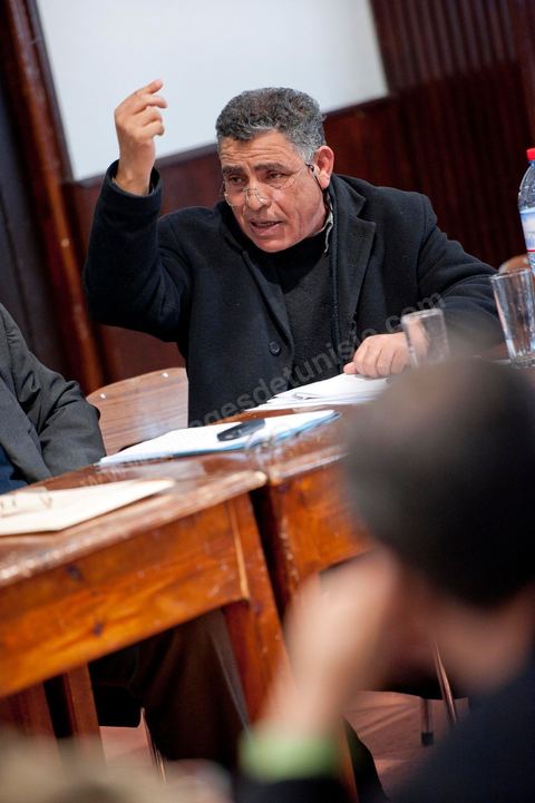 March 12, 2011: Meeting of the Administrative Committee of the National Secondary Education Union, chaired by Mr. Mouldi Jendoubi. Held at the UGTT (Tunisian General Labor Union) headquarters, located at Place Mohamed Ali in Tunis.
