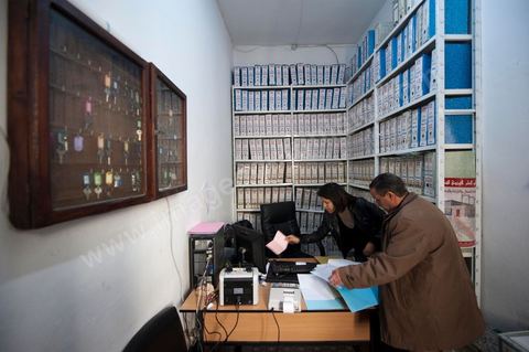 March 12, 2011: UGGT Accounting Office. Located in the heart of the UGTT (Tunisian General Labor Union), at its historic headquarters on Place Mohamed Ali in Tunis.