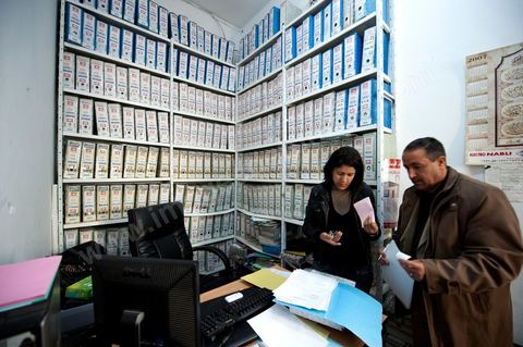 March 12, 2011: UGGT Accounting Office. Located in the heart of the UGTT (Tunisian General Labor Union), at its historic headquarters on Place Mohamed Ali in Tunis.