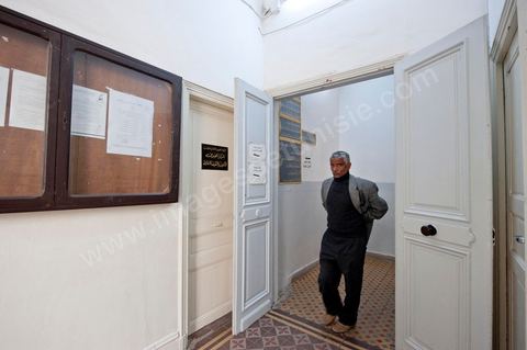 12 mars 2011 : Au coeur de l'UGTT (Union Générale Tunisienne du Travail), siège historique de la Place Mohamed Ali à Tunis.