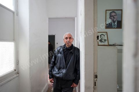 March 12, 2011: Profile of Mr. Hassène Ghodbane, Secretary General of the General Federation of Agriculture. At the heart of the UGTT (Tunisian General Labor Union), at its historic headquarters on Place Mohamed Ali in Tunis.