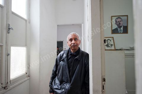 March 12, 2011: Profile of Mr. Hassène Ghodbane, Secretary General of the General Federation of Agriculture. At the heart of the UGTT (Tunisian General Labor Union), at its historic headquarters on Place Mohamed Ali in Tunis.
