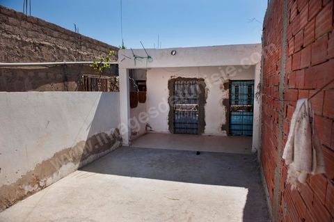 La maison de la famille de Mohamed Bouazizi quartier Cité Nour à Sidi Bouzid, Fermée depuis le départ de la famille à Tunis.