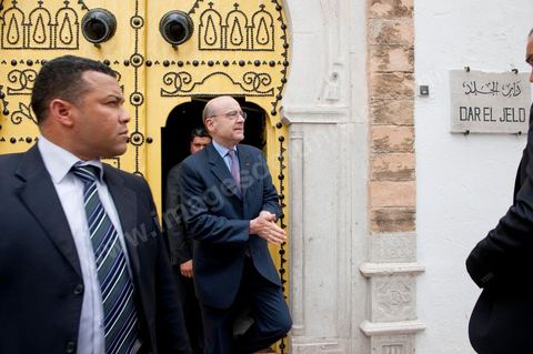 January 20, 2011: Alain Juppé visits the medina of Tunis during the visit to Tunisia by Mr. Alain Juppé, French Minister of Foreign Affairs.