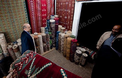 January 20, 2011: Alain Juppé visits the medina of Tunis during the visit to Tunisia by Mr. Alain Juppé, French Minister of Foreign Affairs.
