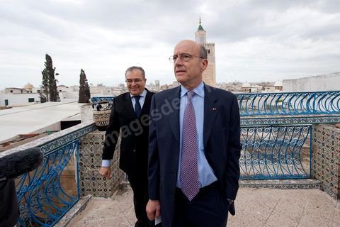 January 20, 2011: Alain Juppé visits the medina of Tunis during the visit to Tunisia by Mr. Alain Juppé, French Minister of Foreign Affairs.