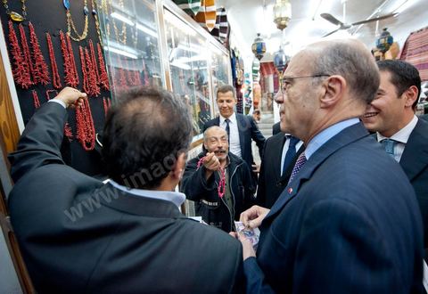 January 20, 2011: Alain Juppé visits the medina of Tunis during the visit to Tunisia by Mr. Alain Juppé, French Minister of Foreign Affairs.