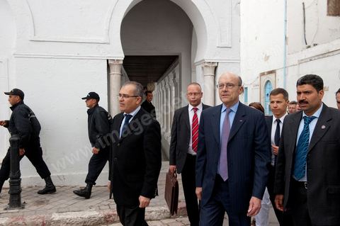January 20, 2011: Alain Juppé visits the medina of Tunis during the visit to Tunisia by Mr. Alain Juppé, French Minister of Foreign Affairs.