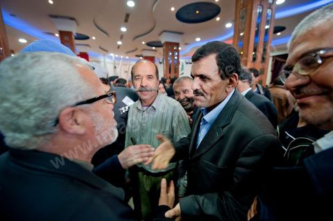 23 avril 2011 : Arrivée de Ali Lariedh au Meeting d'Ennahdha dans une salle des fêtes du Kram organisé par la section locale du Kram du parti. Meeting avec la présence et l'intervention de Ali Lariedh, Président du Bureau Executif du parti Ennahdha