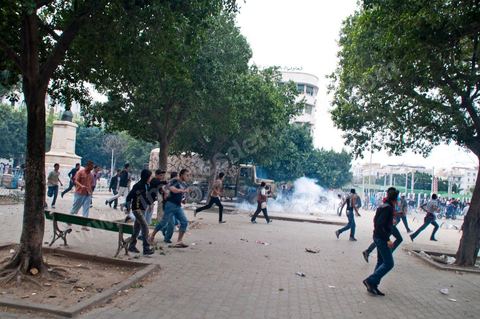 May 7, 2011: Clashes broke out between protesters and police near the main train station in Tunis, on Barcelona Square, with the army attempting to calm both sides. Police fired tear gas and warning shots at the protesters.