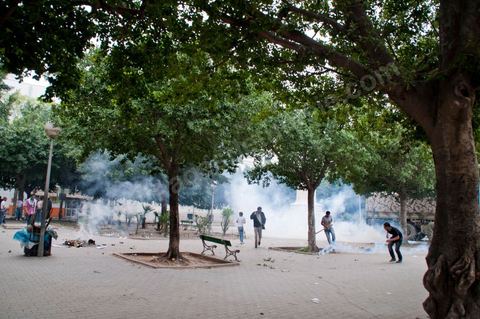 May 7, 2011: Clashes broke out between protesters and police near the main train station in Tunis, on Barcelona Square, with the army attempting to calm both sides. Police fired tear gas and warning shots at the protesters.