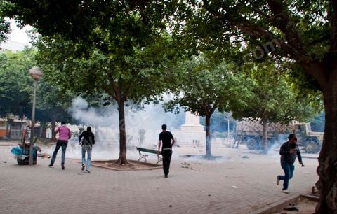 May 7, 2011: Clashes broke out between protesters and police near the main train station in Tunis, on Barcelona Square, with the army attempting to calm both sides. Police fired tear gas and warning shots at the protesters.