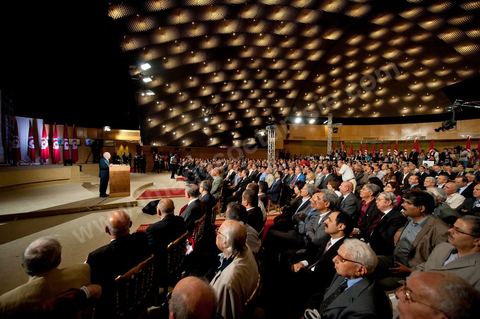 June 8, 20011: Press conference by Béji Caïd Essebsi to announce the date of the Constituent Assembly elections—October 23—attended by members of the government, representatives of political parties, and the press. 