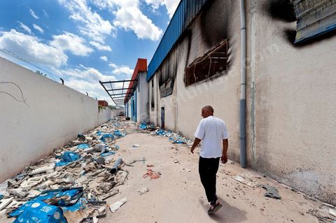Dépôt de la société d'importation d'electroménager GMT pillé et brûlé la nuit du 14 janvier à hammam Lif 