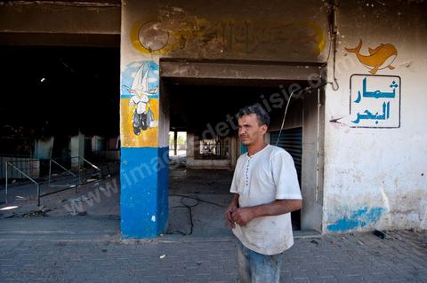 The central market was burned down during the clashes that took place from June 3 to 5, 2011, in the city of Metlaoui