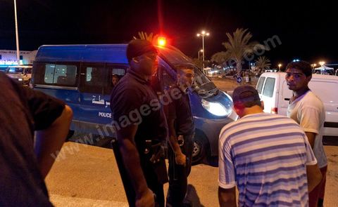 Interpellation dans la zone touristique de Djerba durant une patrouille de police de nuit