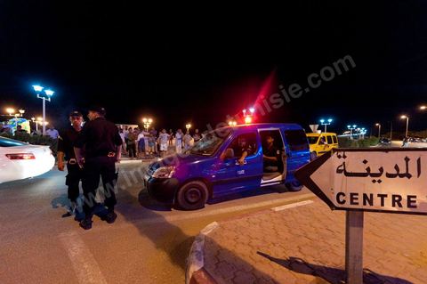 Night Patrol in the Tourist Area of Djerba