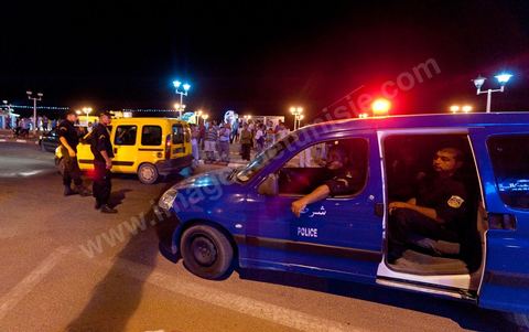 Night Patrol in the Tourist Area of Djerba