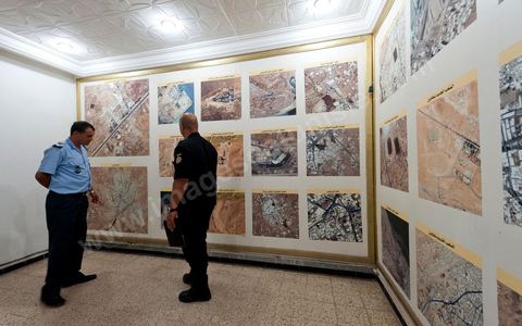 Operations room at the Medenine police station, with Commander Hatem Zargouni in charge of a large territory and nearly 400 officers