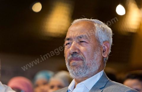 13 août 2011 : Rached Ghannouchi à la Commération par le parti Ennahda de la Fête de la Femme et du Code du Statut personnel tunisien au Palais des Congrés de Tunis, avec discours de Farida Laabidi, militante, de Rached Ghannouchi, fondateur et chef du parti Ennahda, ainsi que Psycho-M, rappeur fortement engagé dans ses propos islamistes. Rached Ghannouchi annonce la volonté de ne pas inscrire la polygamie dasn la prochaine élection, la Tunisie n'ayant pas les moyens pour cela ...