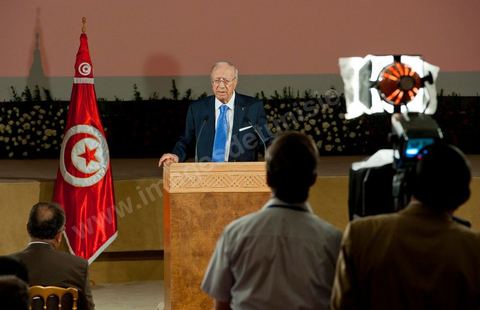 August 18: Address by the Tunisian interim Prime Minister, Mr. Béji Caïd Essebsi, at the Tunis Convention Center. Tunisian Prime Minister Béji Caïd Essebsi assured the nation on Thursday that his government was doing “the impossible” to successfully complete the transition and lead the country to elections, in a speech to the nation delivered at the Tunis Convention Center.“We have done the impossible,” Mr. Caïd Essebsi declared in a 40-minute speech—delivered in the form of a plea—before some 250 political figures and representatives of civil society.“The government is fulfilling its responsibilities despite the difficulties,” added the Prime Minister, referring to a “very difficult” economic and social situation and affirming that he hears “the people’s demands.”“Our fundamental goal is to hold the Constituent Assembly election on October 23 and to organize a free and transparent vote. If we do not succeed, our government will have failed, and the revolution will have failed,” declared the prime minister, who faces growing opposition.Mr. Caïd Essebsi’s transitional government has been leading the country since late February, following the fall of President Zine el Abidine Ben Ali’s regime, which was ousted from power on January 14 by a popular uprising.