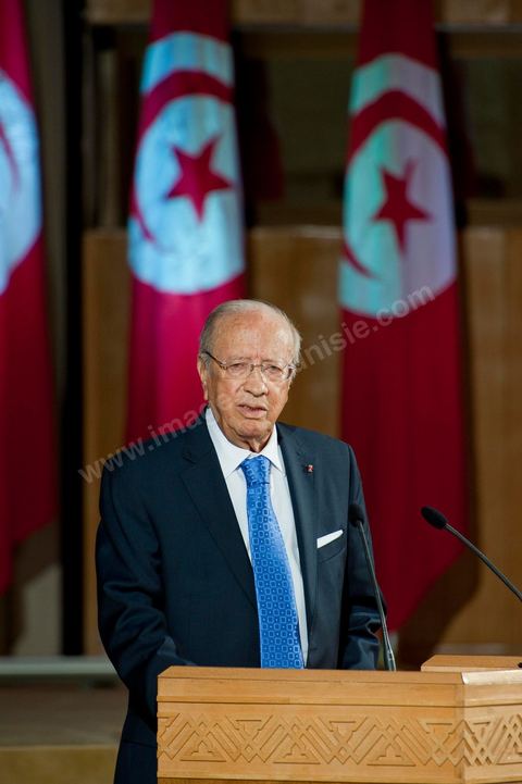 August 18: Address by the Tunisian interim Prime Minister, Mr. Béji Caïd Essebsi, at the Tunis Convention Center. Tunisian Prime Minister Béji Caïd Essebsi assured the nation on Thursday that his government was doing “the impossible” to successfully complete the transition and lead the country to elections, in a speech to the nation delivered at the Tunis Convention Center.“We have done the impossible,” Mr. Caïd Essebsi declared in a 40-minute speech—delivered in the form of a plea—before some 250 political figures and representatives of civil society.“The government is fulfilling its responsibilities despite the difficulties,” added the Prime Minister, referring to a “very difficult” economic and social situation and affirming that he hears “the people’s demands.”“Our fundamental goal is to hold the Constituent Assembly election on October 23 and to organize a free and transparent vote. If we do not succeed, our government will have failed, and the revolution will have failed,” declared the prime minister, who faces growing opposition.Mr. Caïd Essebsi’s transitional government has been leading the country since late February, following the fall of President Zine el Abidine Ben Ali’s regime, which was ousted from power on January 14 by a popular uprising.
