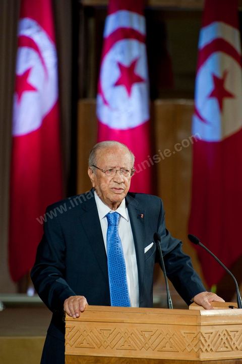 August 18: Address by the Tunisian interim Prime Minister, Mr. Béji Caïd Essebsi, at the Tunis Convention Center. Tunisian Prime Minister Béji Caïd Essebsi assured the nation on Thursday that his government was doing “the impossible” to successfully complete the transition and lead the country to elections, in a speech to the nation delivered at the Tunis Convention Center.“We have done the impossible,” Mr. Caïd Essebsi declared in a 40-minute speech—delivered in the form of a plea—before some 250 political figures and representatives of civil society.“The government is fulfilling its responsibilities despite the difficulties,” added the Prime Minister, referring to a “very difficult” economic and social situation and affirming that he hears “the people’s demands.”“Our fundamental goal is to hold the Constituent Assembly election on October 23 and to organize a free and transparent vote. If we do not succeed, our government will have failed, and the revolution will have failed,” declared the prime minister, who faces growing opposition.Mr. Caïd Essebsi’s transitional government has been leading the country since late February, following the fall of President Zine el Abidine Ben Ali’s regime, which was ousted from power on January 14 by a popular uprising.