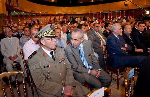 August 18: General Rachid Ammar, Chief of the Armed Forces, at the address by Tunisia’s interim Prime Minister, Mr. Béji Caïd Essebsi, at the Tunis Convention Center. Tunisian Prime Minister Béji Caïd Essebsi assured the nation on Thursday that his government was doing “the impossible” to successfully complete the transition and lead the country to elections, in an address to the nation delivered at the Tunis Convention Center.“We have done the impossible,” Mr. Caïd Essebsi declared in a 40-minute speech—delivered in the form of a plea—before some 250 political figures and representatives of civil society.“The government is fulfilling its responsibilities despite the difficulties,” added the prime minister, referring to a “very difficult” economic and social situation and affirming that he hears “the people’s demands.”“Our fundamental goal is to hold the election for the Constituent Assembly on October 23 and to organize a free and transparent vote. If we do not succeed, our government will have failed, and the revolution will have failed,” declared the prime minister, who is facing growing protests.Mr. Caïd Essebsi’s transitional government has been leading the country since late February, following the fall of President Zine el Abidine Ben Ali’s regime, which was ousted from power on January 14 by a popular uprising.