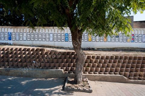 Election posters during the campaign for the Constituent Assembly election, October 1–23, here in Radès, a southern suburb of Tunis.