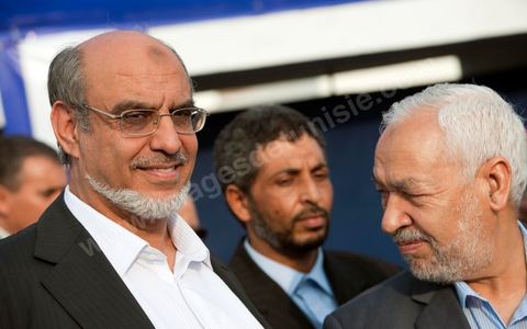 October 1, 2011, in Sidi Bouzid: A large rally organized by the Ennahdha Party to mark the first day of the campaign for the Constituent Assembly election on October 23. The Islamist Ennahdha Party chose Sidi Bouzid—the symbolic city of the revolution—as the site for its first campaign rally, attended by party leader Rached Ghannouchi, members of the party’s Executive Bureau, and several candidates from various regions across the country.