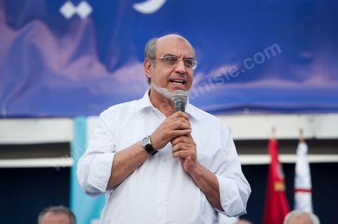October 1, 2011, in Sidi Bouzid: A large rally organized by the Ennahdha Party to mark the first day of the campaign for the Constituent Assembly election on October 23. The Islamist Ennahdha Party chose Sidi Bouzid—the symbolic city of the revolution—as the site for its first campaign rally, attended by party leader Rached Ghannouchi, members of the party’s Executive Bureau, and several candidates from various regions across the country.