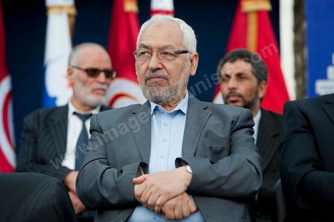 October 1, 2011, in Sidi Bouzid: A large rally organized by the Ennahdha Party to mark the first day of the campaign for the Constituent Assembly election on October 23. The Islamist Ennahdha Party chose Sidi Bouzid—the symbolic city of the revolution—as the site for its first campaign rally, attended by party leader Rached Ghannouchi, members of the party’s Executive Bureau, and several candidates from various regions across the country.
