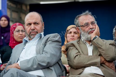 October 1, 2011, in Sidi Bouzid: A large rally organized by the Ennahdha Party to mark the first day of the campaign for the Constituent Assembly election on October 23. The Islamist Ennahdha Party chose Sidi Bouzid—the symbolic city of the revolution—as the site for its first campaign rally, attended by party leader Rached Ghannouchi, members of the party’s Executive Bureau, and several candidates from various regions across the country.