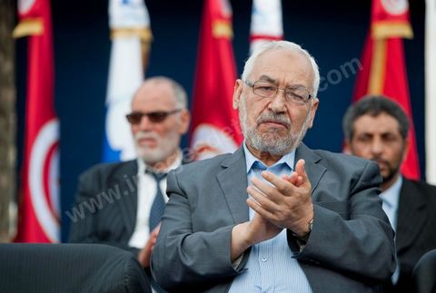 October 1, 2011, in Sidi Bouzid: A large rally organized by the Ennahdha Party to mark the first day of the campaign for the Constituent Assembly election on October 23. The Islamist Ennahdha Party chose Sidi Bouzid—the symbolic city of the revolution—as the site for its first campaign rally, attended by party leader Rached Ghannouchi, members of the party’s Executive Bureau, and several candidates from various regions across the country.