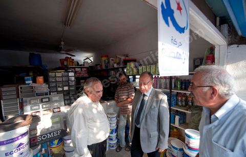 Mustapha Ben Jaafar en campagne à Bou Argoub au Cap Bon pour la liste Nabeul de Ettakatol, rencontres avec les citoyens