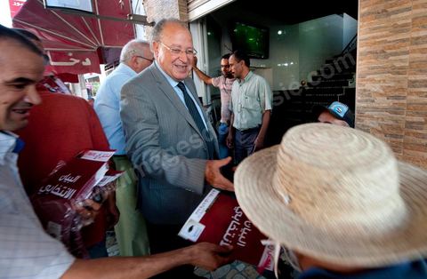 Mustapha Ben Jaafar campaigns in Grombalia, Cap Bon, for Ettakatol’s Nabeul slate; meets with citizens