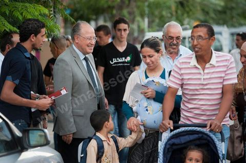 Mustapha Ben Jaafar campaigns in Grombalia, Cap Bon, for Ettakatol’s Nabeul slate; meets with citizens