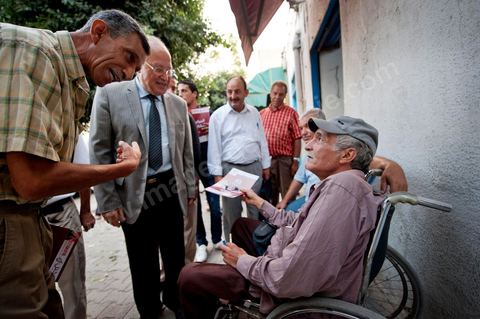 Mustapha Ben Jaafar campaigns in Grombalia, Cap Bon, for Ettakatol’s Nabeul slate; meets with citizens