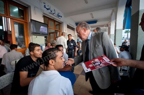 Mustapha Ben Jaafar campaigns in Grombalia, Cap Bon, for Ettakatol’s Nabeul slate; meets with citizens
