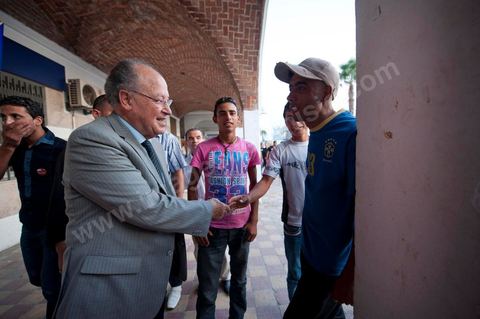 Mustapha Ben Jaafar campaigns in Grombalia, Cap Bon, for Ettakatol’s Nabeul slate; meets with citizens