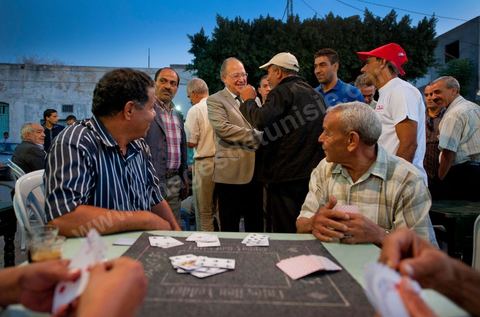 Mustapha Ben Jaafar campaigns in Menzel Bouzelfa on Cape Bon for Ettakatol’s Nabeul slate; meets with citizens
