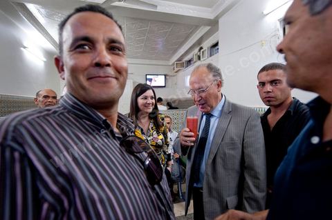 Mustapha Ben Jaafar campaigns in Menzel Bouzelfa on Cape Bon for Ettakatol’s Nabeul slate; meets with citizens