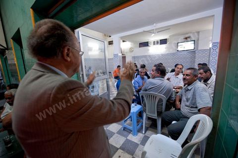 Mustapha Ben Jaafar campaigns in Menzel Bouzelfa on Cape Bon for Ettakatol’s Nabeul slate; meets with citizens
