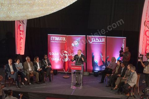 16 octobre : meeting Ettakatol à Tunis avec Mustapha Ben Jaafar scerétaire général du Parti.