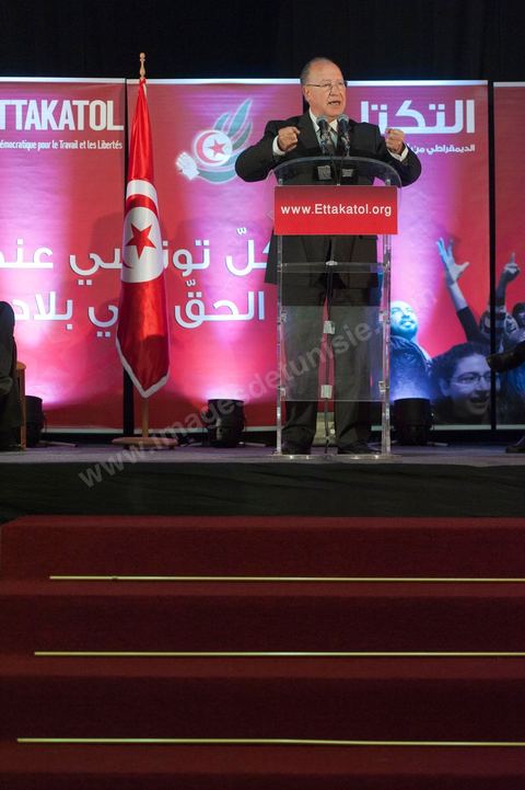 16 octobre : meeting Ettakatol à Tunis avec Mustapha Ben Jaafar scerétaire général du Parti.
